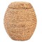 Vintiquewise Water Hyacinth Natural Multipurpose Barrel Storage Tub w/Lid, Basket for Organizing, Ottoman Stool QI004214 - alternate 2